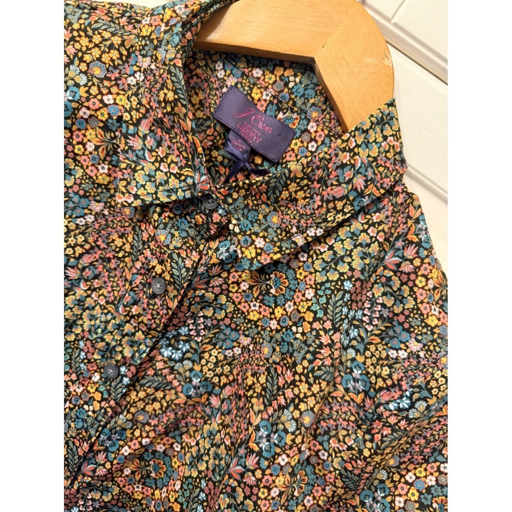 J.Crew Liberty Fabrics Tana Lawn Floral Button Down Shirt AR564 Multi Size 6 NWT